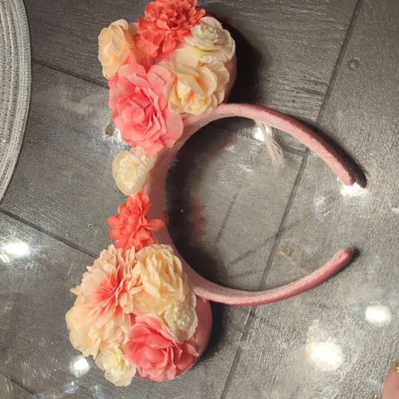 Floral Minnie Ears - Picture 1 of 6